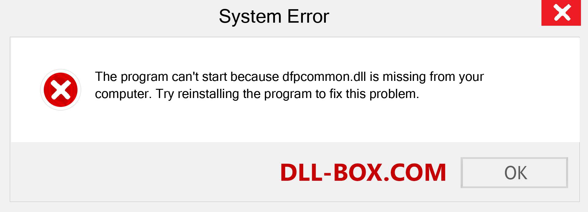  dfpcommon.dll file is missing?. Download for Windows 7, 8, 10 - Fix  dfpcommon dll Missing Error on Windows, photos, images